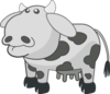 Gray Cow Clip Art